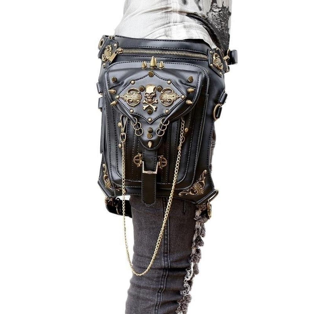 Black and Gold Crossbody Bag